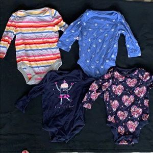 4 onesies from Gap.